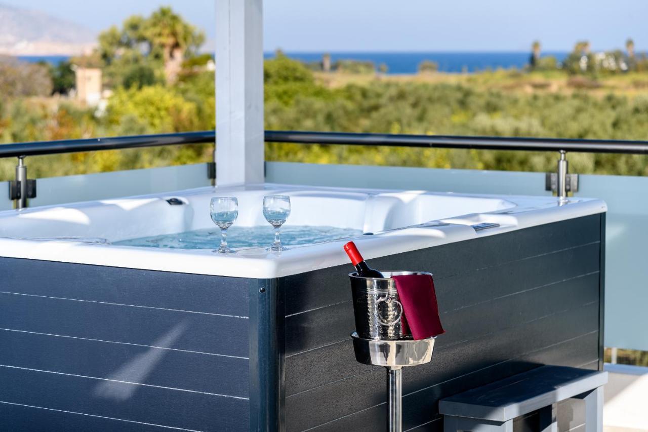 Asteria Pearl Villa 2 With Rooftop Jacuzzi Tigaki Kültér fotó