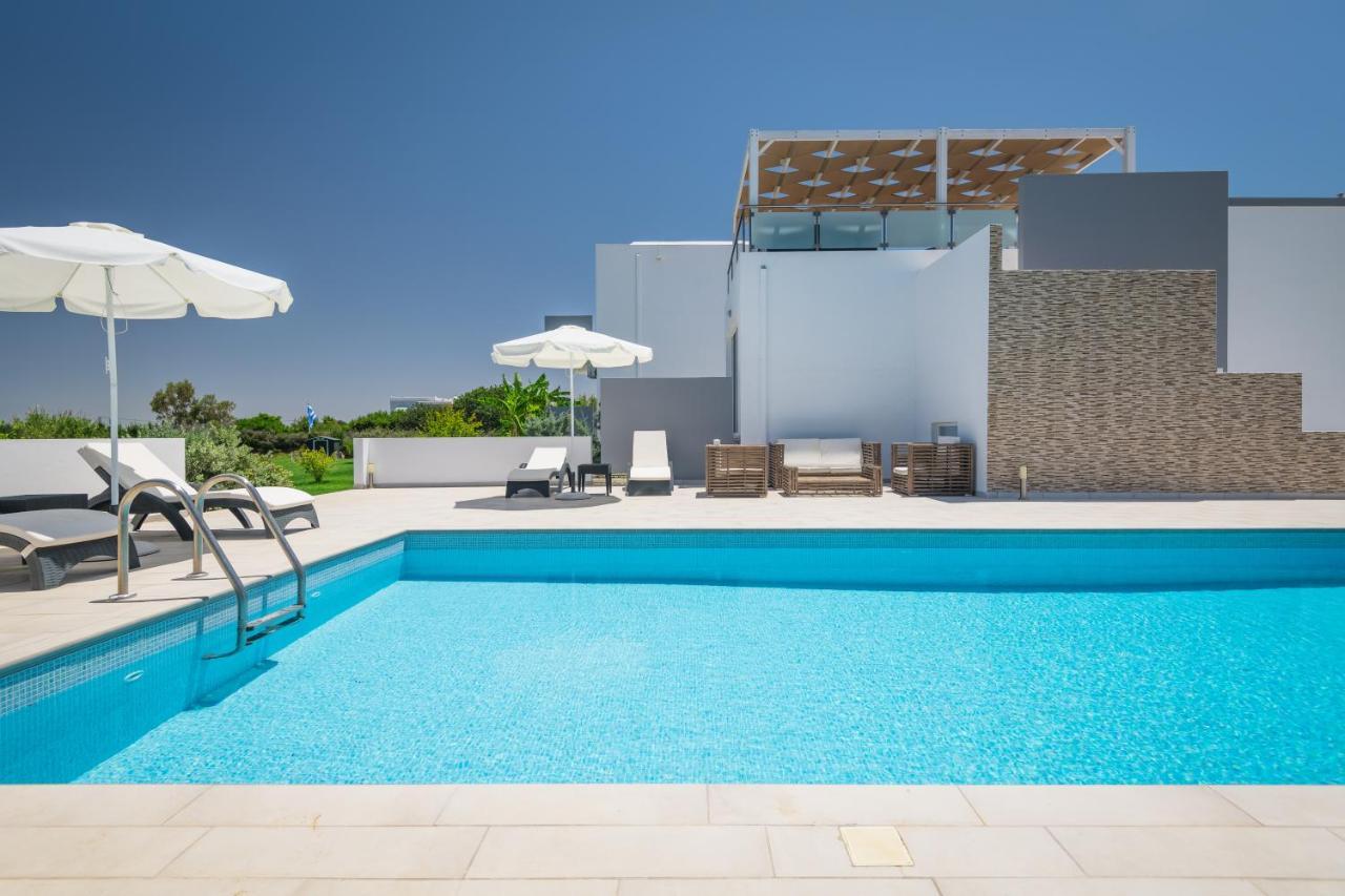 Asteria Pearl Villa 2 With Rooftop Jacuzzi Tigaki Kültér fotó