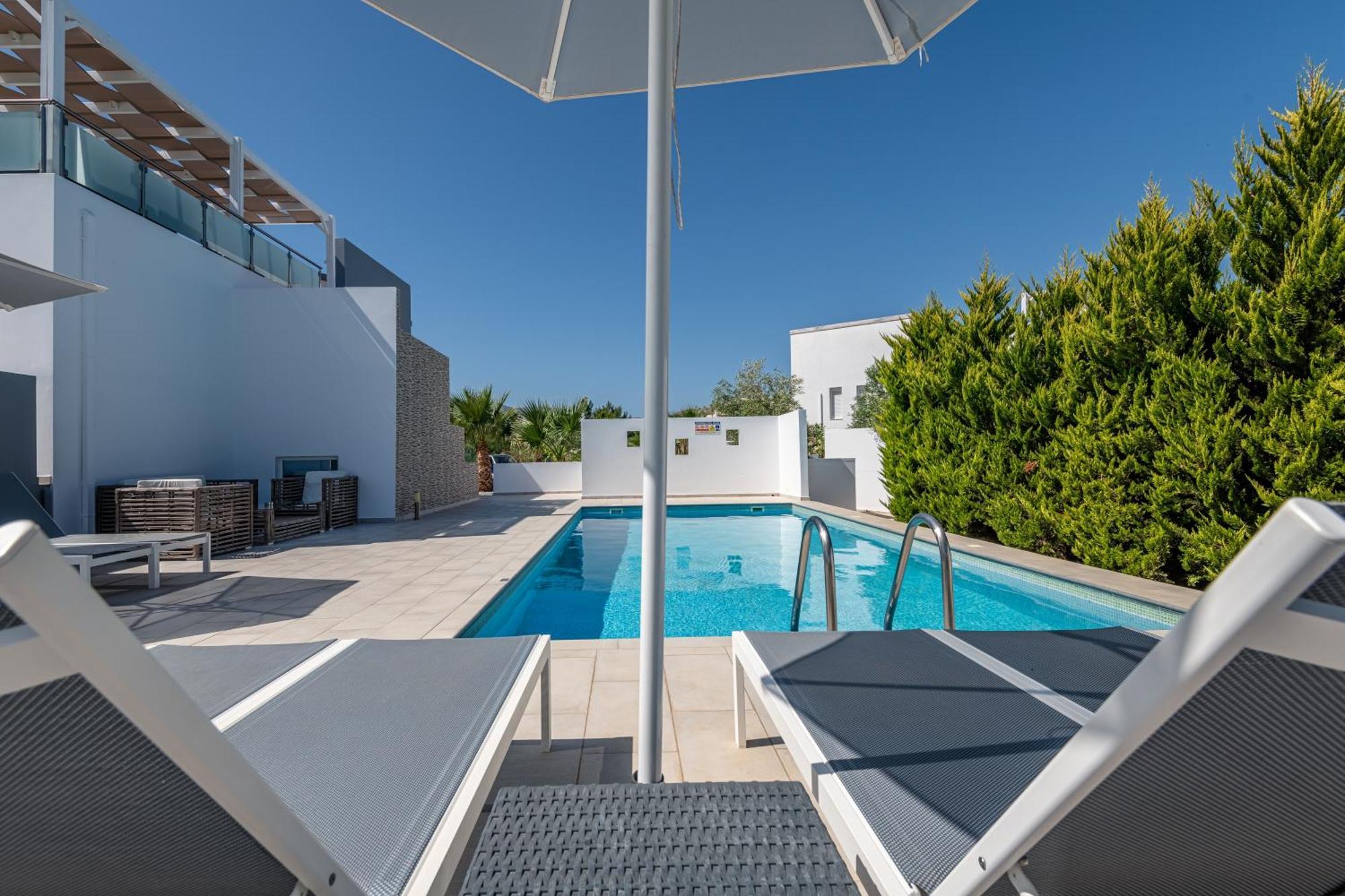 Asteria Pearl Villa 2 With Rooftop Jacuzzi Tigaki Kültér fotó