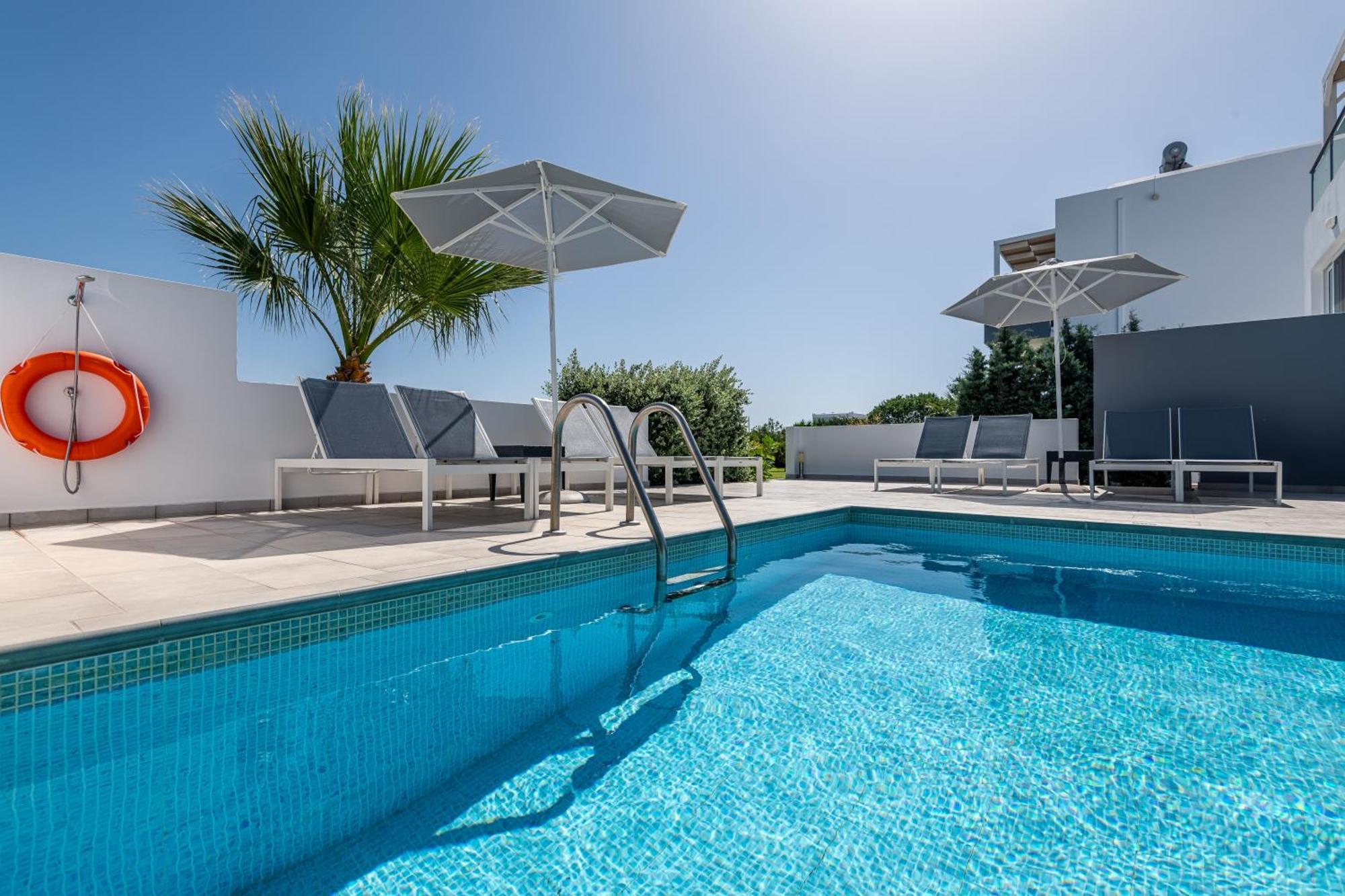 Asteria Pearl Villa 2 With Rooftop Jacuzzi Tigaki Kültér fotó