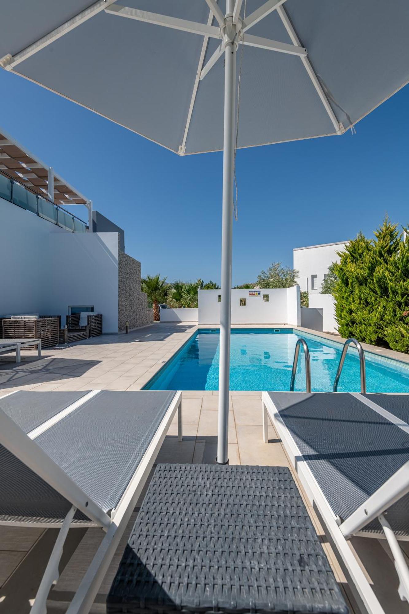 Asteria Pearl Villa 2 With Rooftop Jacuzzi Tigaki Kültér fotó